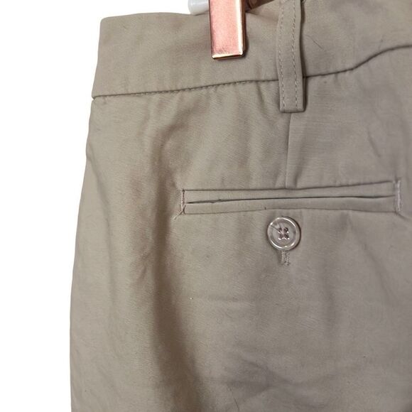 Willi Smith Cotton Blend Cropped Khaki Pants - Picture 6 of 7